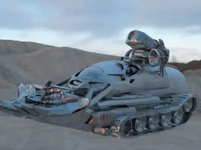 Bulldozer Tank 3D model