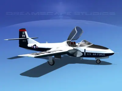 Cessna T-37 Tweetybird V05 USAF 3D model