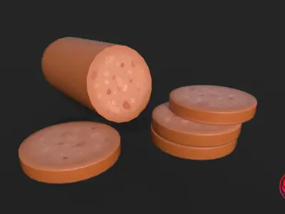 Protein foods pack Low-poly 3D model