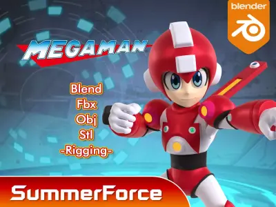  Super Mega Man - Megaman 7 3D model