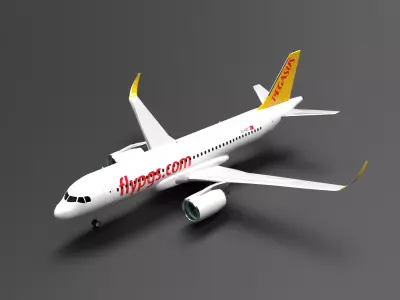 Airbus A320 NEO Pegasus Livery 3D model