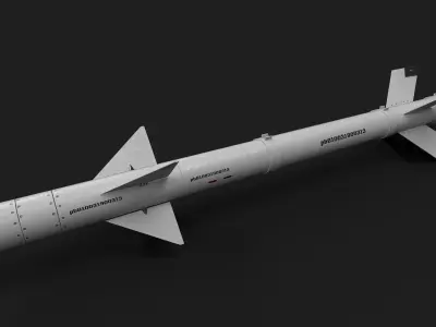 pl8 air to air missile Low-poly 3D model