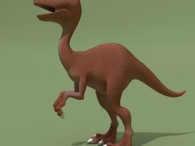 Cartoon Baby Dinosaur Low-poly 3D model