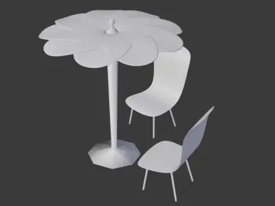 Beach Bench Free 3D model