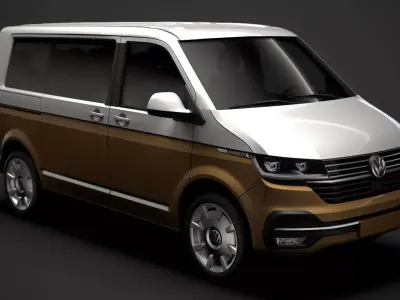 VW Caravelle T6 1 2020 3D model
