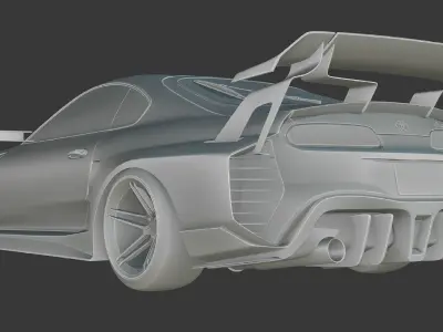 TOYOTA SUPRA HYCADE STAGE 2 Low-poly 3D model