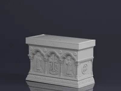 001576 raw 3d scan of a church altar Free 3D model