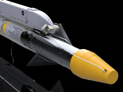 AIM-9X Sidewinder - Extreme Detail-Accuracy - 3D Print Ready 3D print model