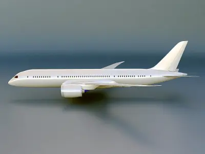 Boeing 787-8 dreamliner CAD 3d model 3D model