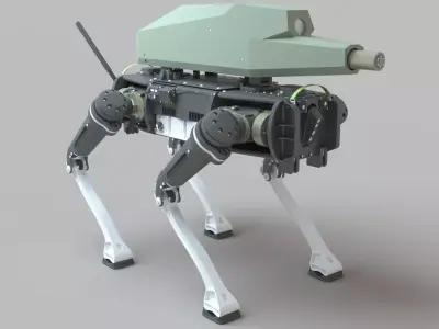 3D Military Combat Robot SPUR 3D model