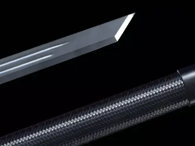 Pride Ninjato Sword Free low-poly 3D model