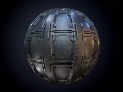 Sci-Fi Military Seamless PBR Texture 61 Texture