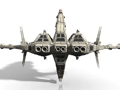 CDF Nemesis Heavy Cruiser 3D model