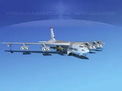 Boeing B-52G Stratofortress V01 3D model