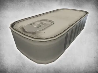 Small Metal Can Low-poly 3D model