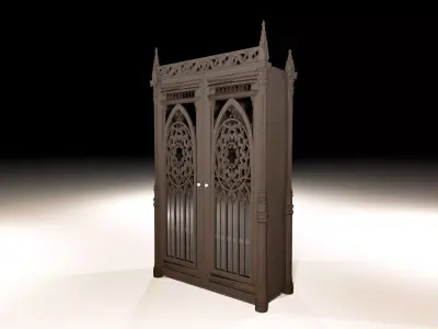 Gothic cabinet Free 3D model