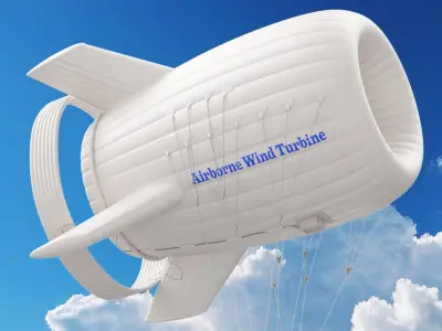 Inflatable Airborne Wind Turbine 3D model