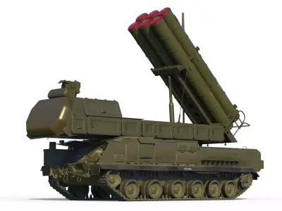 Buk M3 SA-17 Viking missile systems 3D model