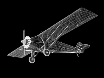 Spirit of St Louis Ryan NYP Monoplane 3D model