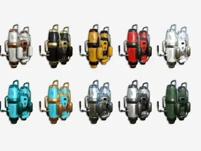 100 Jetpacks Super Collection - SciFi Character Design 