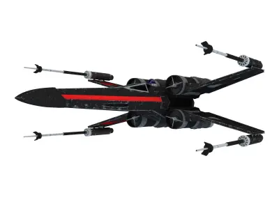 Star Wars X-Wing Black T-70 3D model