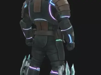 Cyberpunk Soldier MN-398 3D model
