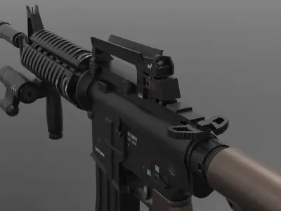 m16A3 FPS-TPS Low-poly 3D model