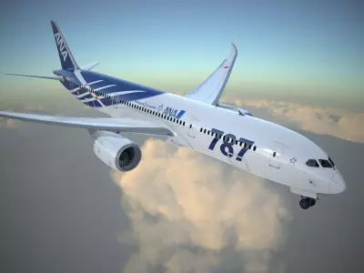 Boeing 787 Dreamliner ANA airlines 3D model