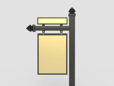 Realtor Sign 3D model