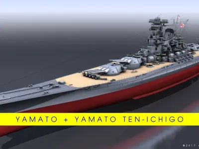 BATTLESHIP YAMATO BUNDLE 3D model