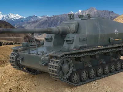 Tank K18 Auf Panzer Vray  3D model