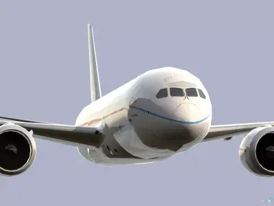 Boeing-787-8 Low-poly 3D model