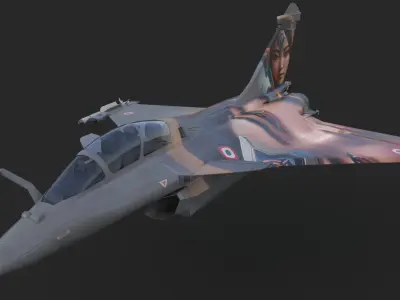 Aircraft Rafaele B Angel 99 Low-poly 3D model