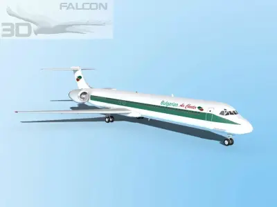 Falcon3D MD-80 Bulgarian Charter 3D model
