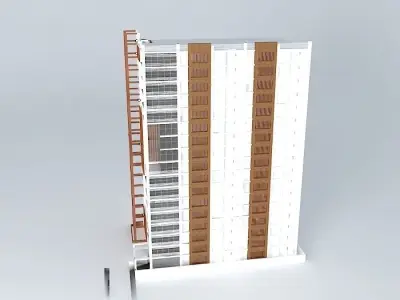  A contemporary building 3D model