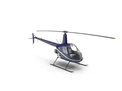 Robinson R22 Helicopter 3D model