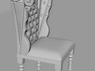 pirate chair  Free low-poly 3D model