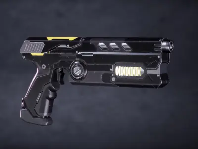 Futuristic Pistol Pack 3 3D model