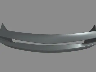 Front Bumper Dodge Challenger Low-poly 3D model