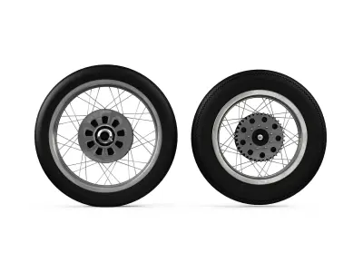 Motorcycle Wheels 3D model