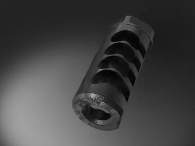muzzle brake mou station 3D model