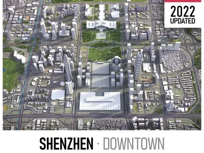 Shenzhen Low-poly 3D model