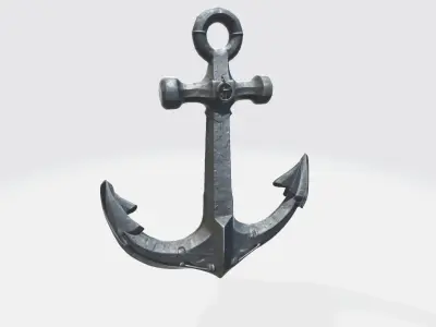 3d Rendered Model Ship Anchor Or Boat Anchor 3D model