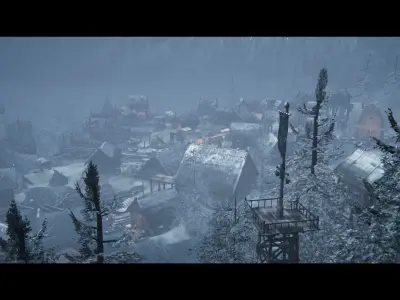 Viking Village Environment Megapack Modular with Interiors Low-poly 3D model