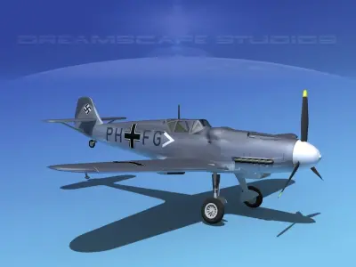 Messerschmitt BF-109 V16 3D model
