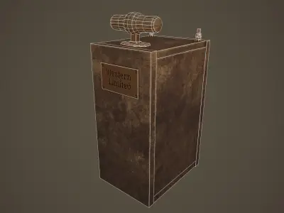 Dynamite Detonator Low-poly 3D model