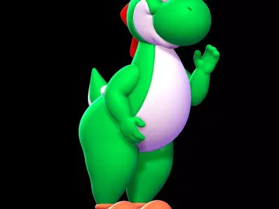 Yoshi - Mario 3D print model