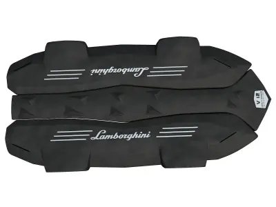 Black Engine Cover 3D 61 3D model