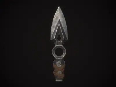 Jett Knife Valorant Low-poly 3D model