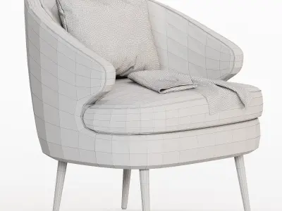 brevik armchair 3D model